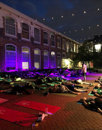 Yoga and fitness class venue